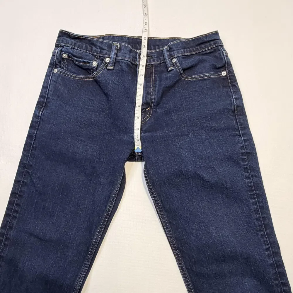 Levis 511 Jeans Mens 32x34 Blue Denim Slim Tapered Fit Dark Wash